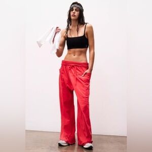 FP Movement by Free People Red Wide Leg Pants